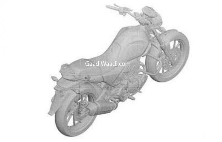 New Hero Motocorp 200cc Motorcycle Patent Image