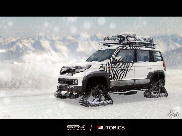 Mahindra Tuv300 Off Road Spec Render