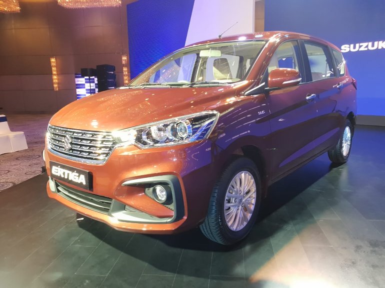 2018 Maruti Ertiga Launch Event Image Front Three