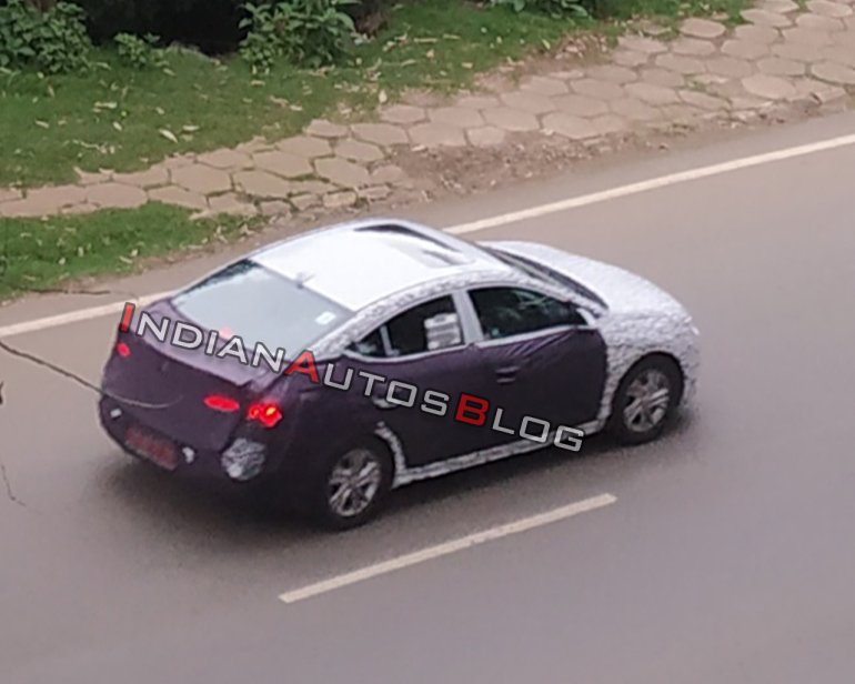 2019 Hyundai Elantra Facelift Rear Three Quarters