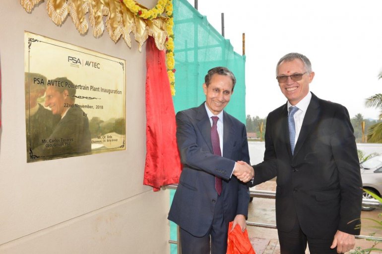 Groupe Psa And Avtec Powertrain Plant Inauguration