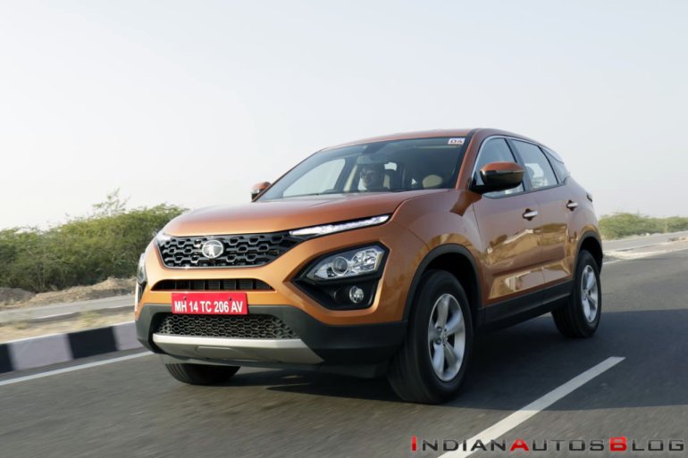 Tata Harrier Test Drive Review Front Three Quarter